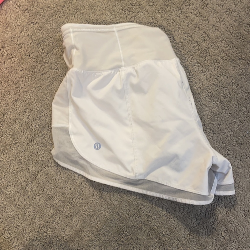 White mesh lululemon shorts! - Picture 2 of 3